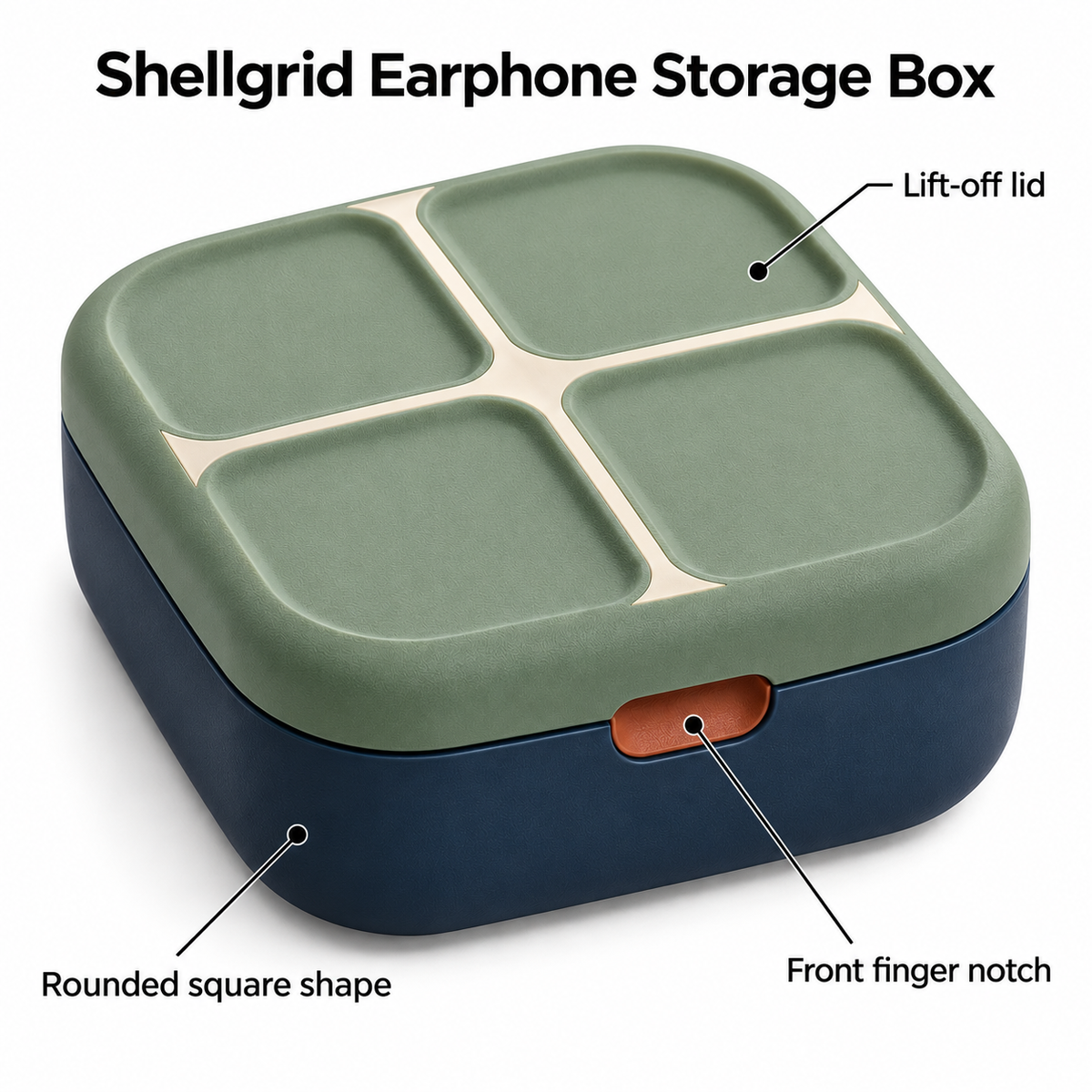 Shellgrid Earphone Storage Box